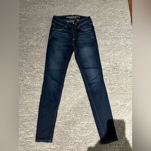 American Eagle Outfitters Dark Blue Skinny Jeans